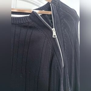Mexx Black Sweater with Zipper